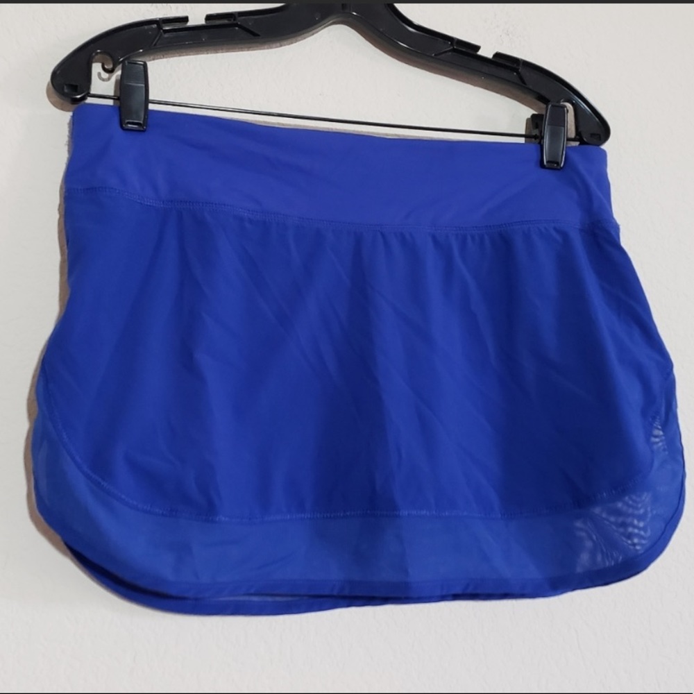 Royal Blue Lululemon mesh trim skirt